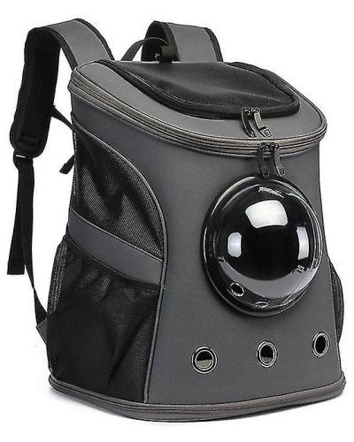 Cat capsule backpack with a porthole window "Cosmocat"